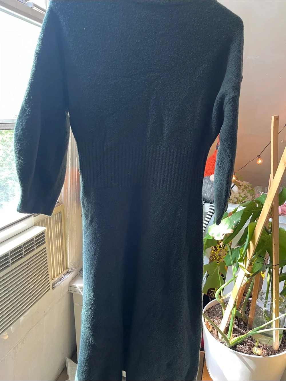 kate spade black crewneck long sleeve knit dress